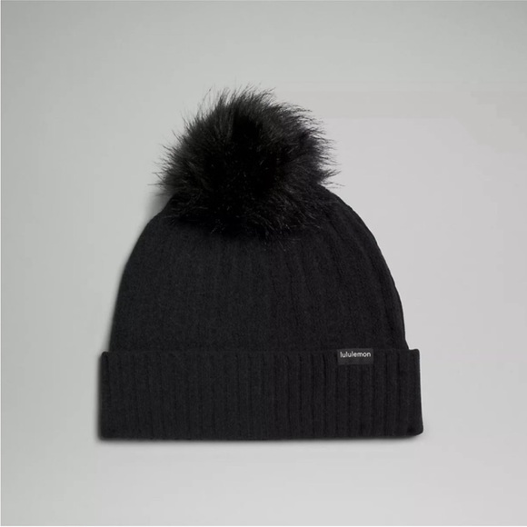 Lululemon Cable Knit Pom Beanie Hat - Picture 3 of 4